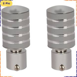 ZAPEX Grey Rod Rail Bracket, Curtain Knobs Metal