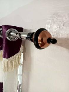 NHDF Black, Pink Curtain Knobs Metal