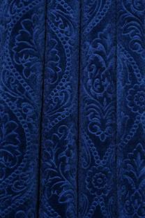 Panipat Textile Hub FABRIC-CADBURY-DAMAS-NAVYBLUE-5-MTR-01 Curtain Fabric