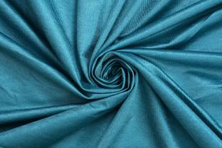 Panipat Textile Hub FABRIC-CRUSH-AQUA-5-MTR Curtain Fabric