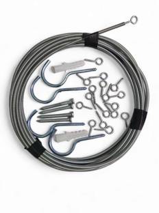 NAMOJI Curtain Spring Wire kit Curtain Hook, Ring, Ring with Hook