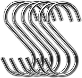 oaky S hooks 10 Pcs stainless steel hooks for hanging pots multipurpose uses Curtain Hook