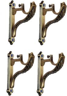 Ferio Curtain Brackets Curtain Rod Holders for Window and Door Curtain Hook, Ring