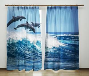 AAI 154 cm (5 ft) Polyester Room Darkening Window Curtain (Pack Of 2)