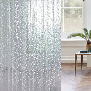 VGS FASHION 213.36 cm (7 ft) PVC Semi Transparent Door Curtain Single Curtain
