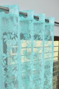 Wisk N Twisk 152 cm (5 ft) Window Net Transparent Curtain Single Curtain