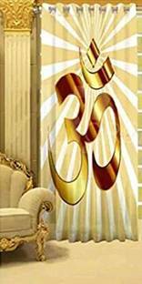 BANAVY 152 cm (5 ft) Window Polyester Room Darkening Curtain Single Curtain