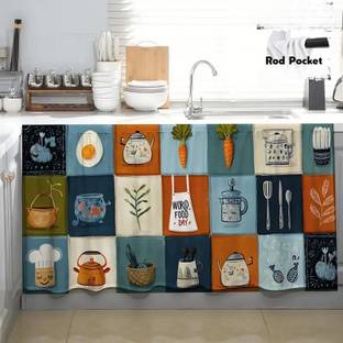 ANSHMJIMN 150 cm (5 ft) Window Satin Blackout Curtain Single Curtain