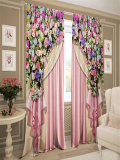 S22 214 cm (7 ft) Door Polyester Room Darkening Curtain (Pack Of 2)