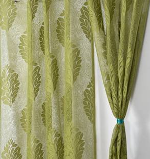 Fabrilia 213 cm (7 ft) Net Semi Transparent Door Curtain (Pack Of 2)