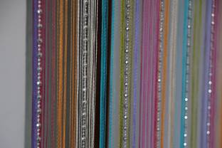 PINDIA 213.36 cm (7 ft) Polyester Semi Transparent Door Curtain Single Curtain