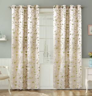 Freshfromloom 182 cm (6 ft) Polyester Room Darkening Window Curtain (Pack Of 2)