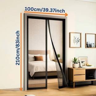 Royalkart 210 cm (7 ft) Polyester Semi Transparent Door Curtain Single Curtain