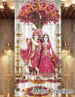 manvicreations 152 cm (5 ft) Window Polyester Room Darkening Curtain Single Curtain