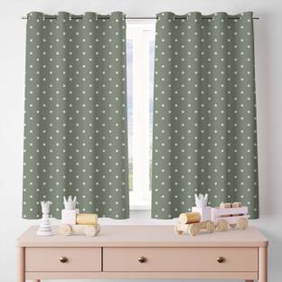 BBM 152 cm (5 ft) Window Cotton Room Darkening Curtain (Pack Of 2)
