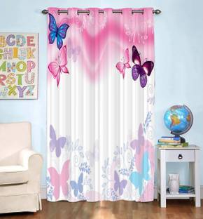 Newturn 225 cm (7 ft) पॉलिएस्टर खिड़की पर्दा एक पर्दा