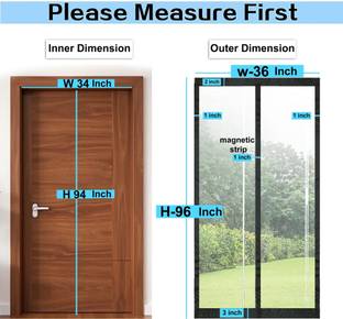 The Furnishing Tree 243.84 cm (8 ft) PVC Transparent Door Curtain Single Curtain