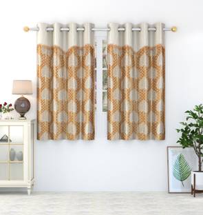 Flipkart SmartBuy 152 cm (5 ft) Polyester Room Darkening Window Curtain (Pack Of 2)