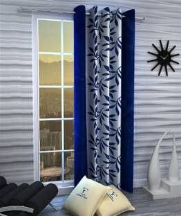 Fashion String 213 cm (7 ft) Polyester Semi Transparent Door Curtain Single Curtain