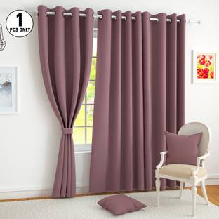 Story@home 215 cm (7 ft) Polyester, Silk Blackout Door Curtain Single Curtain