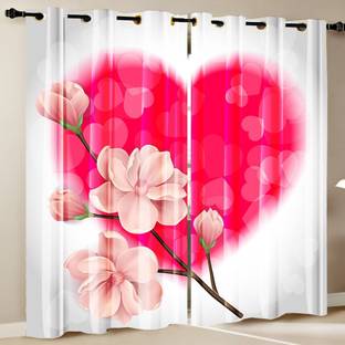 Ad Nx 274 cm (9 ft) Long Door Polyester Room Darkening Curtain (Pack Of 2)