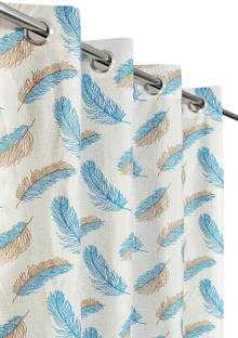 Kraftiq Homes 152 cm (5 ft) Window Polyester Semi Transparent Curtain Single Curtain