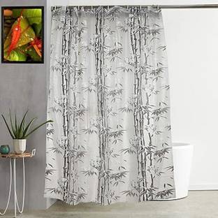 SHAVIN 272 cm (9 ft) Long Door PVC Semi Transparent Curtain Single Curtain