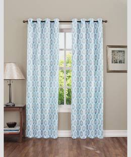 CARLTON LONDON 274 cm (9 ft) Polyester Room Darkening Long Door Curtain (Pack Of 2)