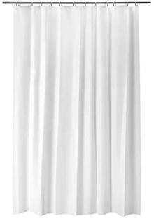 IKEA 200 cm (7 ft) Cotton Transparent Shower Curtain Single Curtain
