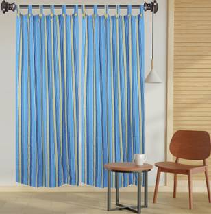Alemah 153 cm (5 ft) Window Cotton Transparent Curtain (Pack Of 2)