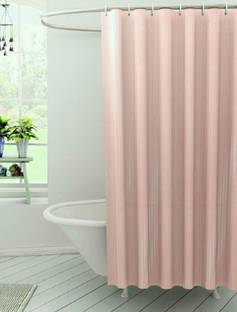 CASA FURNISHING 213 cm (7 ft) PVC Shower Curtain Single Curtain