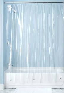 SHAVIN 288 cm (9 ft) Long Door PVC Transparent Curtain (Pack Of 2)