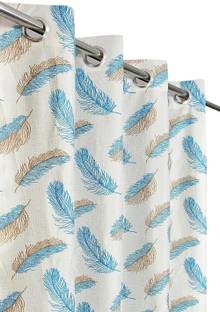 Kraftiq Homes 152 cm (5 ft) Polyester Semi Transparent Window Curtain Single Curtain