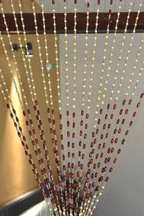 Radhey Radhey Decor 213 cm (7 ft) PVC Transparent Door Curtain (Pack Of 2)