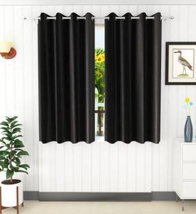 Flipkart SmartBuy 154 cm (5 ft) Window Polyester Semi Transparent Curtain (Pack Of 2)