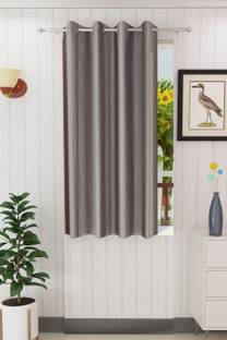 Panipat Textile Hub 152.4 cm (5 ft) Window Polyester Semi Transparent Curtain Single Curtain