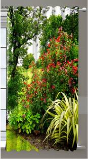 DEHATI STORE 152 cm (5 ft) Polyester Room Darkening Window Curtain Single Curtain