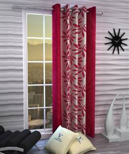 Styletex 152 cm (5 ft) Window Polyester Semi Transparent Curtain Single Curtain