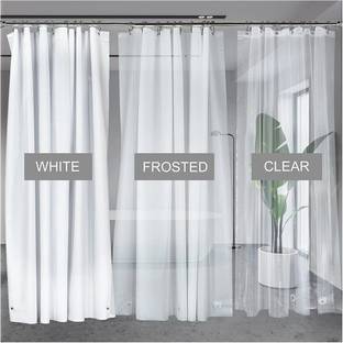 Fabfurn 213 cm (7 ft) PVC Transparent Door Curtain Single Curtain