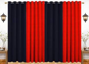 India Furnish 153 cm (5 ft) Window Polyester Room Darkening Curtain (Pack Of 4)
