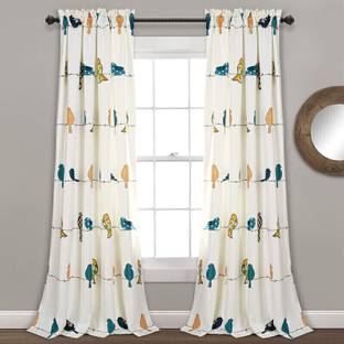 GRIZNA 154 cm (5 ft) Window Polyester Room Darkening Curtain Single Curtain