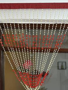 ARVI Deco 214 cm (7 ft) Door Blends Transparent Curtain Single Curtain