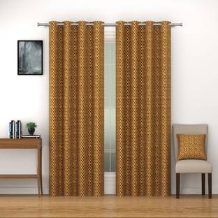 SWAYAM 228 cm (7 ft) Door Polyester Blackout Curtain (Pack Of 2)