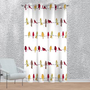 LOOMLYFE 152 cm (5 ft) Polyester Room Darkening Window Curtain Single Curtain