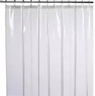 Furnish Flow 214 cm (7 ft) PVC Transparent Long Door Curtain Single Curtain