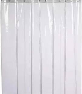 Chhapri 212 cm (7 ft) PVC Transparent Long Door Curtain Single Curtain