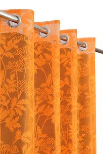 Rashee Creations 213 cm (7 ft) Door Net Transparent Curtain (Pack Of 2)