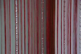 PINDIA 213.36 cm (7 ft) Polyester Semi Transparent Door Curtain Single Curtain