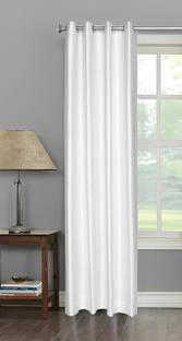 Kanodia Poly Fab 213 cm (7 ft) Door Polyester Semi Transparent Curtain Single Curtain