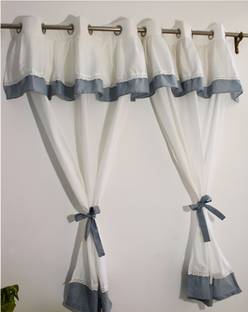 NYSARG 152 cm (5 ft) Window Polycotton Room Darkening Curtain (Pack Of 2)